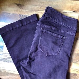 TORRID Maroon Flare Wide Leg Stretch Jeans 14R